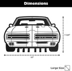 MOOH Car Key Holder for Wall - Metal Automotive Key Holder with 6 Hooks - Unique Car Gift for Men, Women, Car Lovers & Enthusiasts - Cool Man Cave Decor (Pontiac GTO 1969, Black) - Image 7