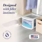HOMZ 1 Drawer Storage Cart, Medium Plastic Container, White Frame, 2 Pack - Image 4