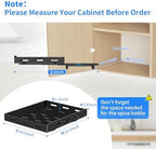 BOIVSHI Pull Out Spice Rack for Cabinet, 12.6" Wx10.5 Dx2.8 H - Image 3