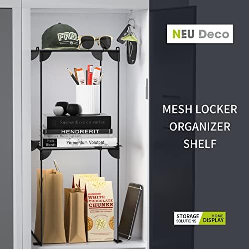 Neudeco Pack 2 Mesh Locker Shelf, Grey (Pack of 2) - Image 6