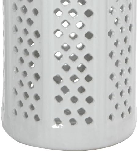 Red Lantern 17" Carved Lattice Decorative Umbrella Stand - Image 4