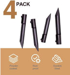 Metal Bamboo Stakes, Flag Pole Holder for Ground Spike, 4-Pack - Image 2