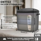 ONTYZZ 2 Pack Home Vacuum Bags Space Saver Compression Domestic Vacuum Sealer Bags for Clothes, Comforters, Blankets, Bedding - Image 2