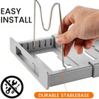 2 Pack Kitchen Pot and Pan Organizer Under Cabinet Expandable Rack Storage - Image 5