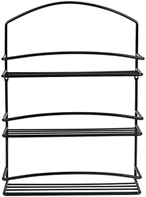 Spectrum Diversified Euro Wall Mount Spice Rack, 3-Tier Spice Rack Organizer for Kitchen Cabinets, Pantry Organizer & Storage, 3 Tier Wall-Mounted Spice Organizer (45410) (Pack of 4) - Image 2