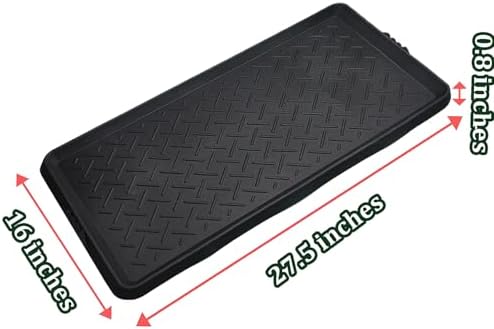 Rubber Boot Tray Shoes Tray for Entryway Multipurpose Boot Mat Trays with Raised Edge Indoor Outdoor Boots Mat for Shoes 27.5x16 Inches (2 Pack) - Image 7