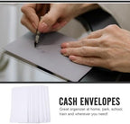 Xmas Blank Letter Envelopes 100pcs White Paper Cash - Image 6