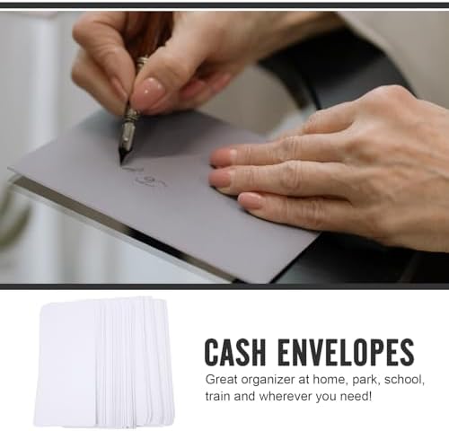 White Blank Paper Envelopes 100pcs Xmas for Cash Receipts - Image 3