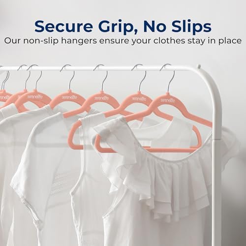 SereneLife Velvet Hangers – 200 Pack, Slim & Space Saving for Closets - Image 3