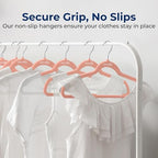 SereneLife Velvet Hangers – 200 Pack, Slim & Space Saving for Closets - Image 3