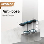 KES Matte Black Standing Towel Rack for Bathroom, Heavy Marble Base, 2-Tier - Image 4