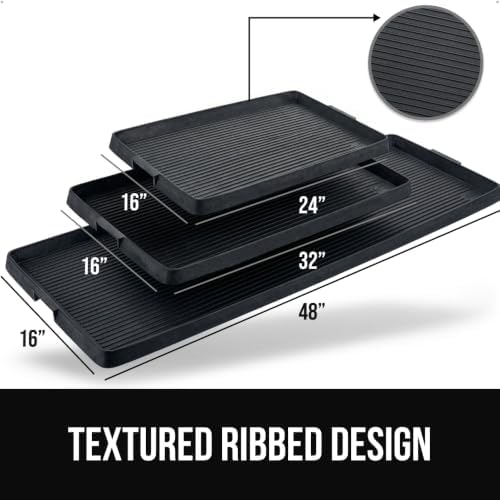 GORILLA GRIP Boot Tray for Shoes, Natural Rubber Door Mat, 48x16 Black - Image 2