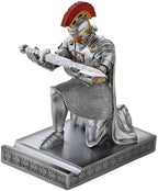 Roman Praetorian Prefect Warrior Knight Pen Holder Desk Ornament Silver by CYXStar