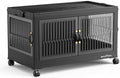 BROVIEW 30Gal Stackable Storage Bins with Lids Foldable Boxes,Black,1Pack by BROVIEW-EnjoytheArtofLife