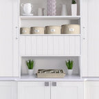Sorbus China Storage Containers, with Lid (Salad Plate Storage, Beige) - Image 2