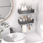 Onemake Shower Caddy Suction Cup, 2 Pack Shower Shelf with Hooks for Bath - Image 6