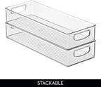 iDesign Slim Extra Long Clear Storage Bin, 4-Pack - Image 5
