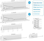 Magnetic Spice Rack for Refrigerator,8 Pack Magnetic Fridge Shelf, Moveable Spice Organizer with Hook Rack, Paper Towel Holder, Utensil Holder,cup lid holder, Super Magnetic Rack Set (White) - Image 2