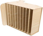 Rustic Wooden Mail Organizer Box for Efficient Sorting of Bills Receipts Documents Versatile Desk Organizer with Capacity for Home Use by HONMEET