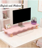Monitor Stand Riser, Computer pink Monitor Riser, Laptop Monitor Stand - Image 4