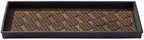 HF by LT Mandala Premium Rubber Boot Tray, 34 x 14 inches, Heavy Duty Vulcanized Rubber Design, One-Piece Seamless Construction, Year Round Use Indoors/Outdoors, Black with Brushed Brass - Image 2