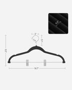 SONGMICS 30 Pack Pants Hangers, Velvet Hangers with Adjustable Clips - Image 5