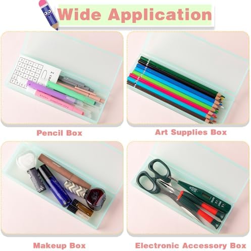 Fainne 24 Plastic Pencil Case Bulk, Single Layer, Multicolor, M - Image 4