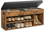 VASAGLE Storage Bench with Cushion, Shoe Bench, 11.8 x 39.4 x 17.3 Inches by VASAGLEbySONGMICSHOME