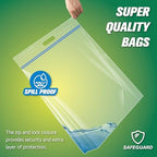 HIBAG 25 Gallon Jumbo Storage Bags, 35” x 24” Resealable Clear Bags with Handle, Extra Large XL Heavy Duty for Clothes Pillow Travel Moving, Pack of 9 - Image 4