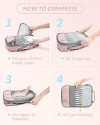 BAGSMART Compression Packing Cubes for Travel Essentials - Image 5