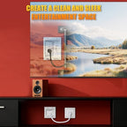 in-Wall Cable Management Kit with Recessed Tv Outlet Box - Image 7