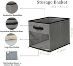 DECOMOMO Storage Bins, Cube Storage Bin with Window - Image 3