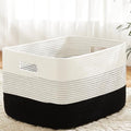 Artfeel Blanket Basket,Rectangle Woven Baskets for Storage,65L Laundry Basket for Decorative Nursery Blanket,Toys,Dirty Clothes and Magazine in Shelves,Baby Room,and Living Room by Artfeel
