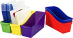 Storex Large Book Bin, Linking Storage Bin, Dry Erase Surface, 14.3 x 7 x 5.3 Inches, STEM Assortment, (70105A06C) (Pack of 30) - Image 2