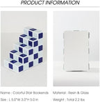 Decorative Bookends for Shelves Stair Book Ends for Heavy Books - Image 2
