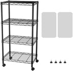 SINGAYE 4 Shelves Storage Shelf Wire Shelving Unit Metal Adjustable Wheels by SINGAYE