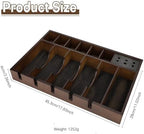 Barber Organizer Station, Wooden Multi-Functional Barber Accessories Storage Tray, Adjustable Multi-Slot Hairdressing Tool Storage Station Suitable for Hair Salons, Home Use, and Pet Shops - Image 7