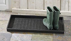 HF by LT Jumbo Basketweave Deluxe Rubber Boot Tray, 34 x 14 inches, Heavy Duty Vulcanized Rubber Design, One-Piece Seamless Construction, Year Round Use Indoors or Outdoors, Black - Image 2