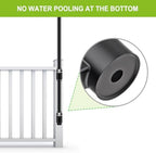 Deck Railing Umbrella Holder, Flat Mount Stand for 1-2" Poles - Image 6