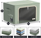 Sorbus Jumbo Clothing Storage Bins with Clear Window (2 Pack, Teal) - Image 2