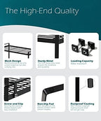 Shantton Cabinet Shelf Organizer, Pantry Shelf Rack, Black 16x8.3x7.3 - Image 5