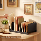 Suzile Metal Desktop File Organizer, 8 Compartment, Vertical File Sorter - Image 3