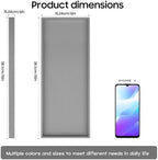 Vanity and Bathroom Tray, 15" ABS Countertop Organizer,Waterproof Vanity Tray for Toilet Tank,Perfume,Soap,Keys,Bathroom Accessories,Kitchen and Bath Trays,Non Slip Small Trays,Gray,2 Pack - Image 6