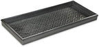 Good Directions Medium Boot Tray, Double Circles Multi-Purpose All Weather Decorative Tray, Shoes, Plants, Pet Bowls, 30x13x2 Inch, Dark Zinc Gray Steel by GoodDirections