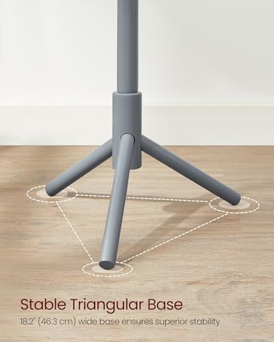 VASAGLE Solid Wood Coat Rack, Free Standing, Tree-Shaped, with 8 Hooks - Image 4