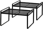 Shantton Cabinet Shelf Organizer, Pantry Shelf Rack, Black 13.1x10.6x7.3 by Shantton