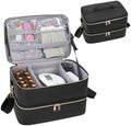 Nail Polish Organizer Bag Holds 50+ Bottles (15ml/0.5 fl.oz) &UV Nail Lamp by Ethereal
