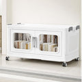 BROVIEW 38Gal Extra Large Storage Bins with Lid and Wheels, White, 1 Pack by BROVIEW-EnjoytheArtofLife