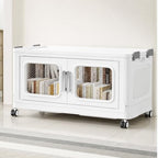 BROVIEW 38Gal Extra Large Storage Bins with Lid and Wheels, White, 1 Pack by BROVIEW-EnjoytheArtofLife
