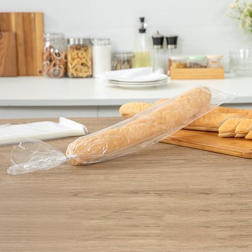 Restaurantware Clear Plastic Bread Bag, 28 x 6 In, 250 Pack - Image 4